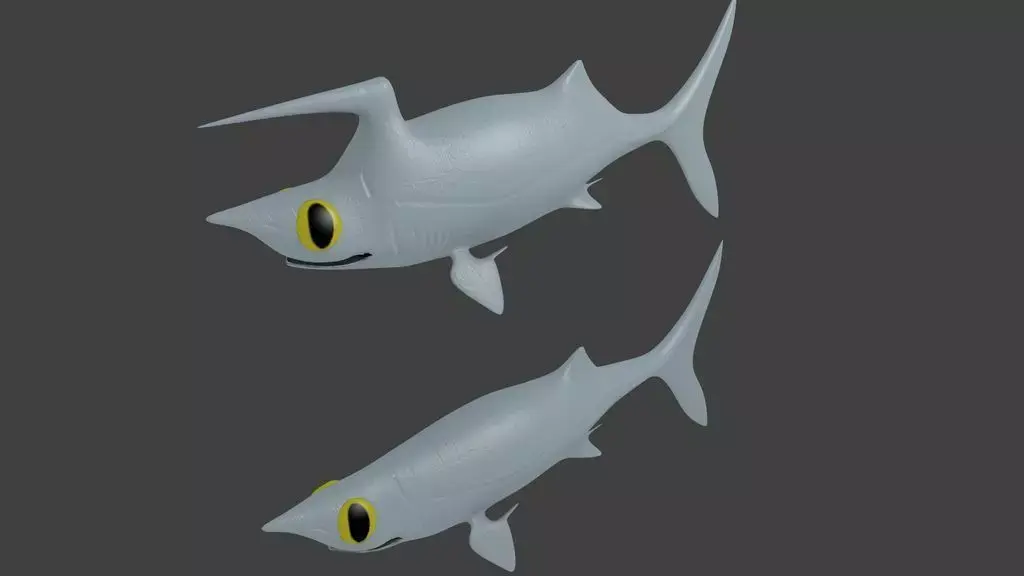 Falcatus shark Free 3D print model