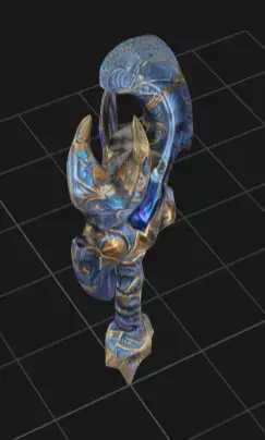 warcraft style warglaive 3D model