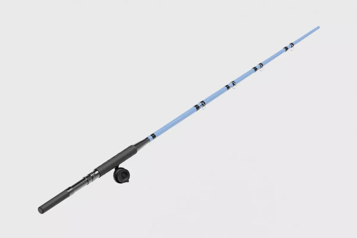 Fishing rod 3d model Low-poly 3D model