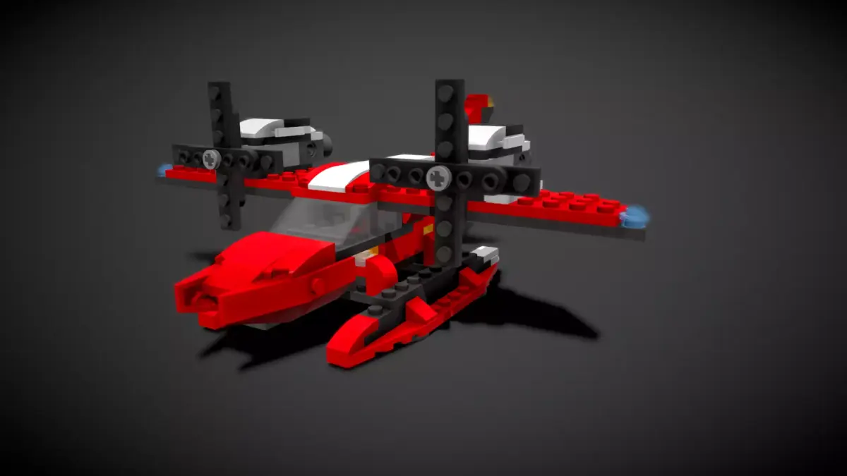 Lego Roaring Power Plane 3D model