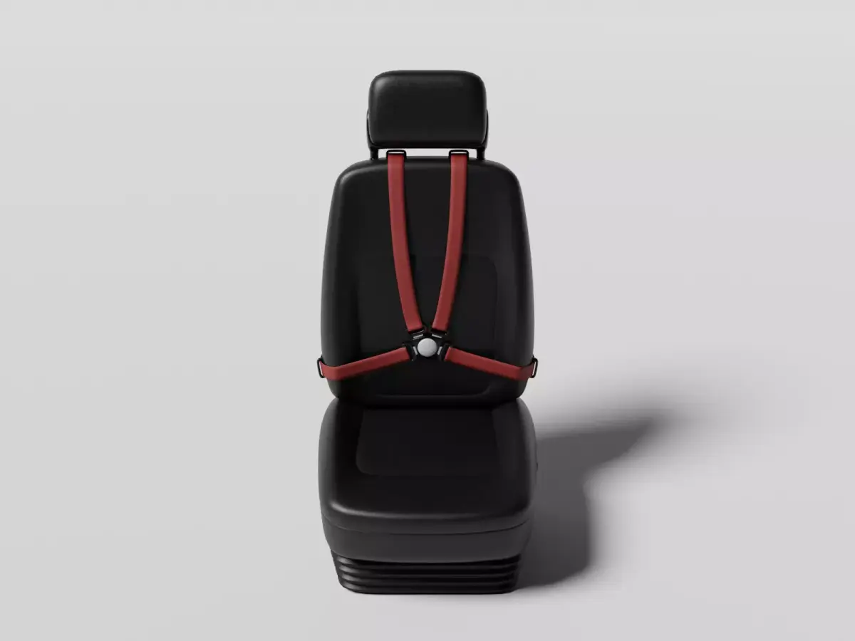 Aircraft pilot seat  3D model