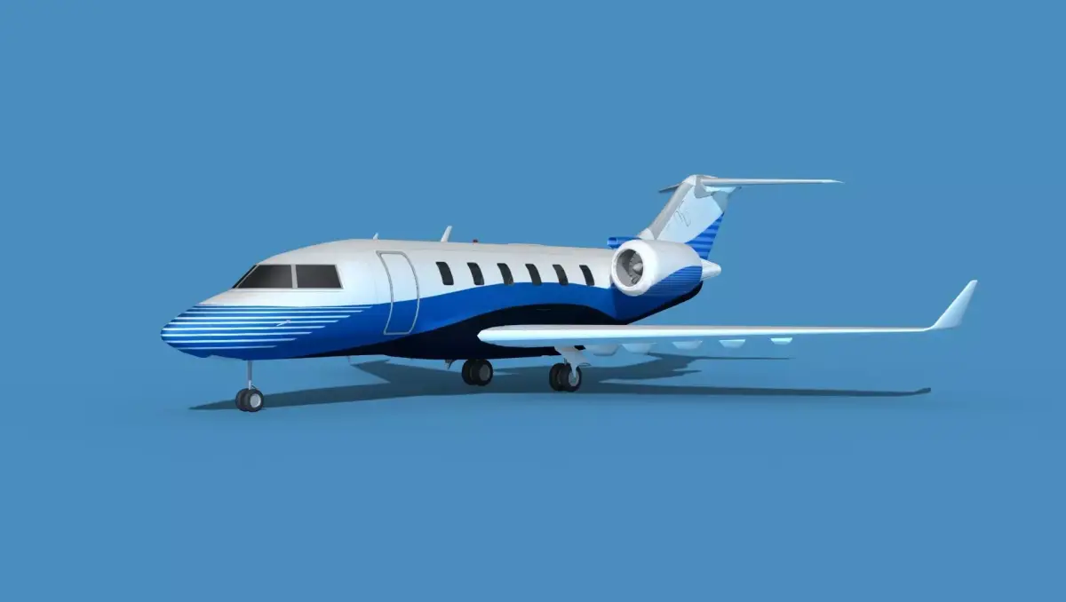 Bombardier CL604 Challenger V10 3D model