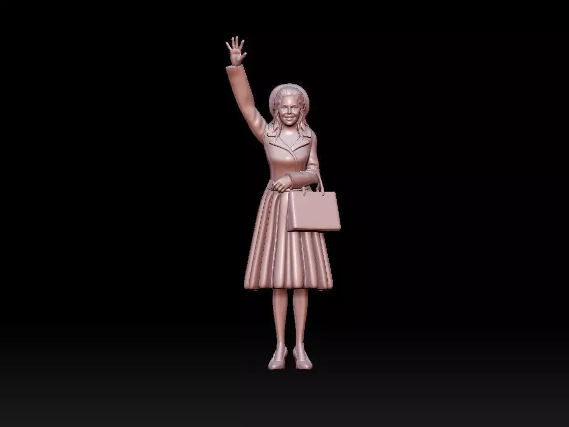 woman 3D print model 2