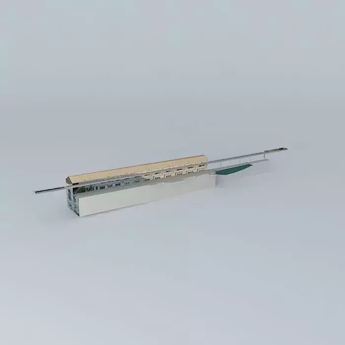 BKW NPP Mühleberg hydroelectric power plant Free 3D model