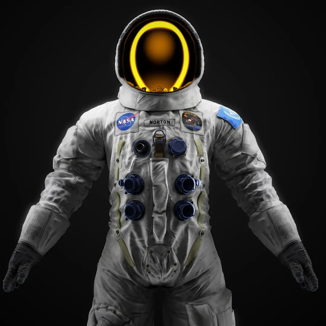 Apollo A7L space suit base 3D model