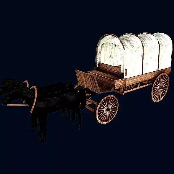 Western Carriage 3D model