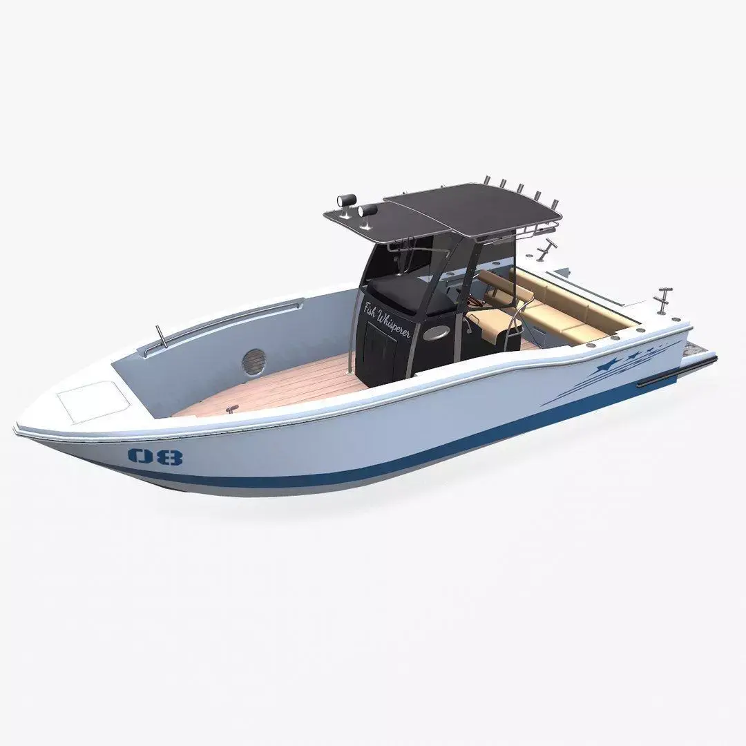 Fishing Boat Low-poly PBR Low-poly 3D model get