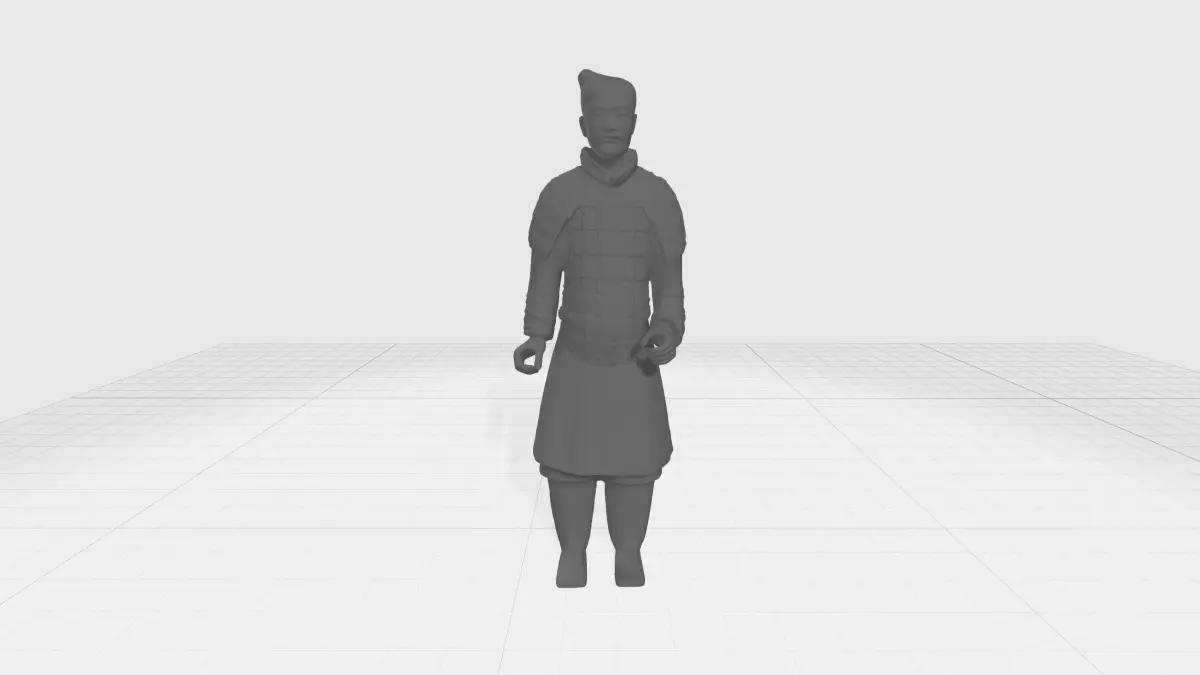 Terracotta Warriors Soldier 3D Model 3D print model