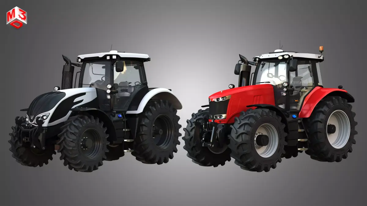 S394 Series - Massey Ferguson -7719 Tractors  - 2 in 1 3D Model Pack purchase
