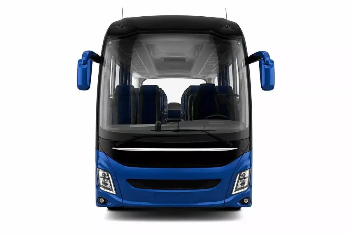Modern Luxury Intercity Coach 3D Visualization Low-poly 3D model