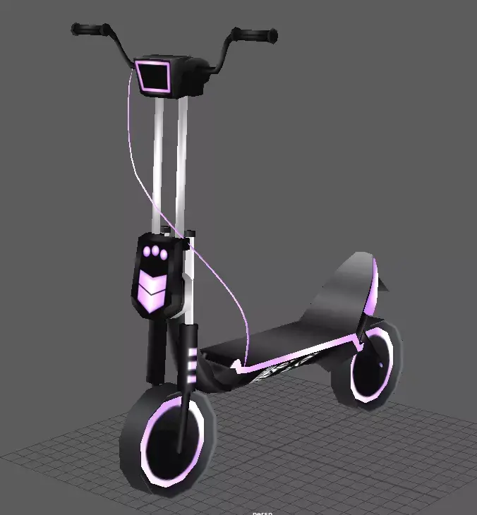 scooter lowpoly Low-poly 3D model purchase