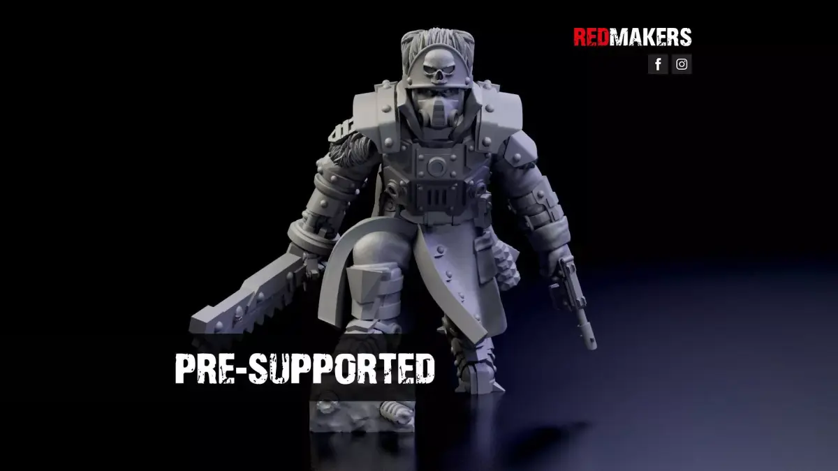Ice Warriors - Lieutenant of the Imperial Force Free 3D print model