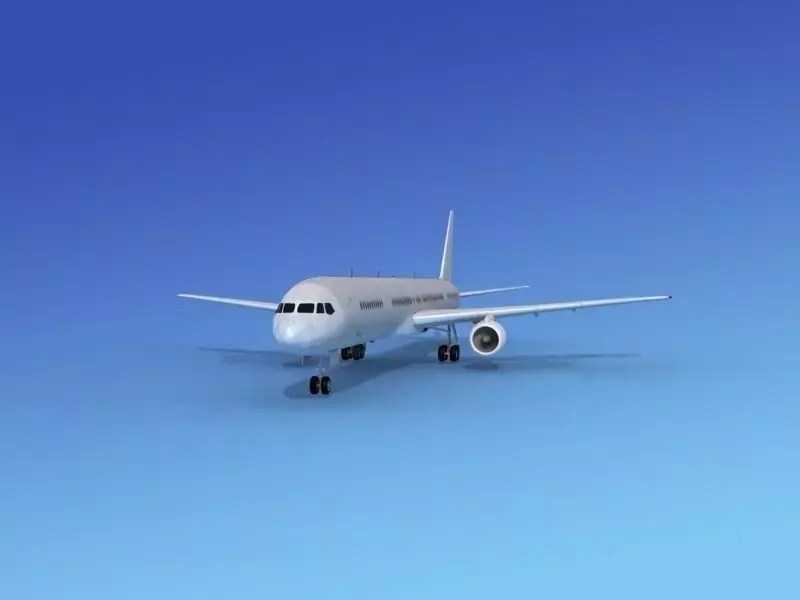 Boeing 757-300 Bare Metal 3D model