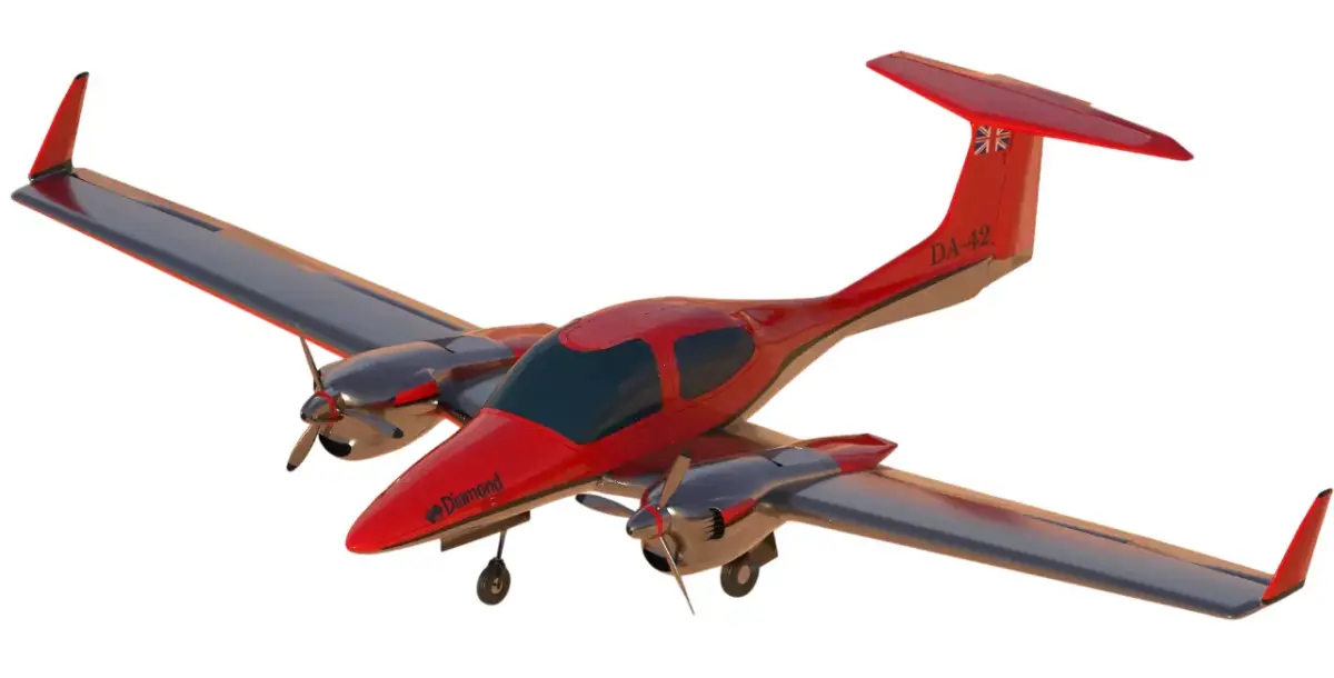 Aircraft Diamond DA 42 3D model