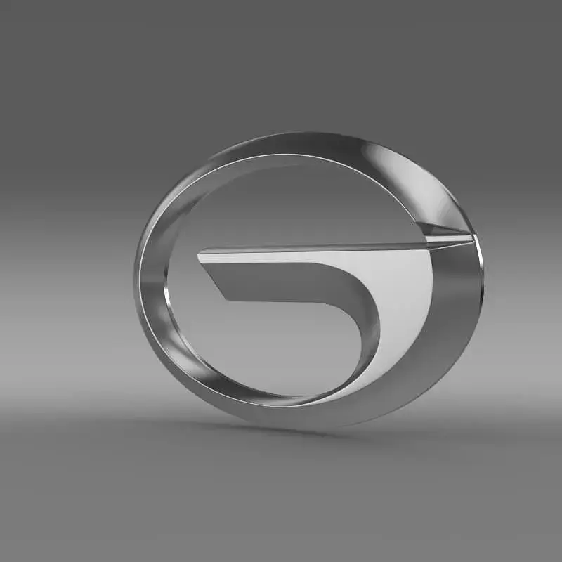 gac logo 3D model by Sergey