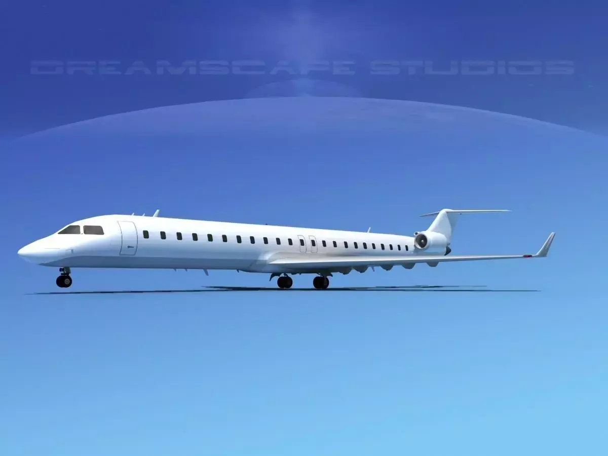 Bombardier CRJ900 Unmarked 1 3D model