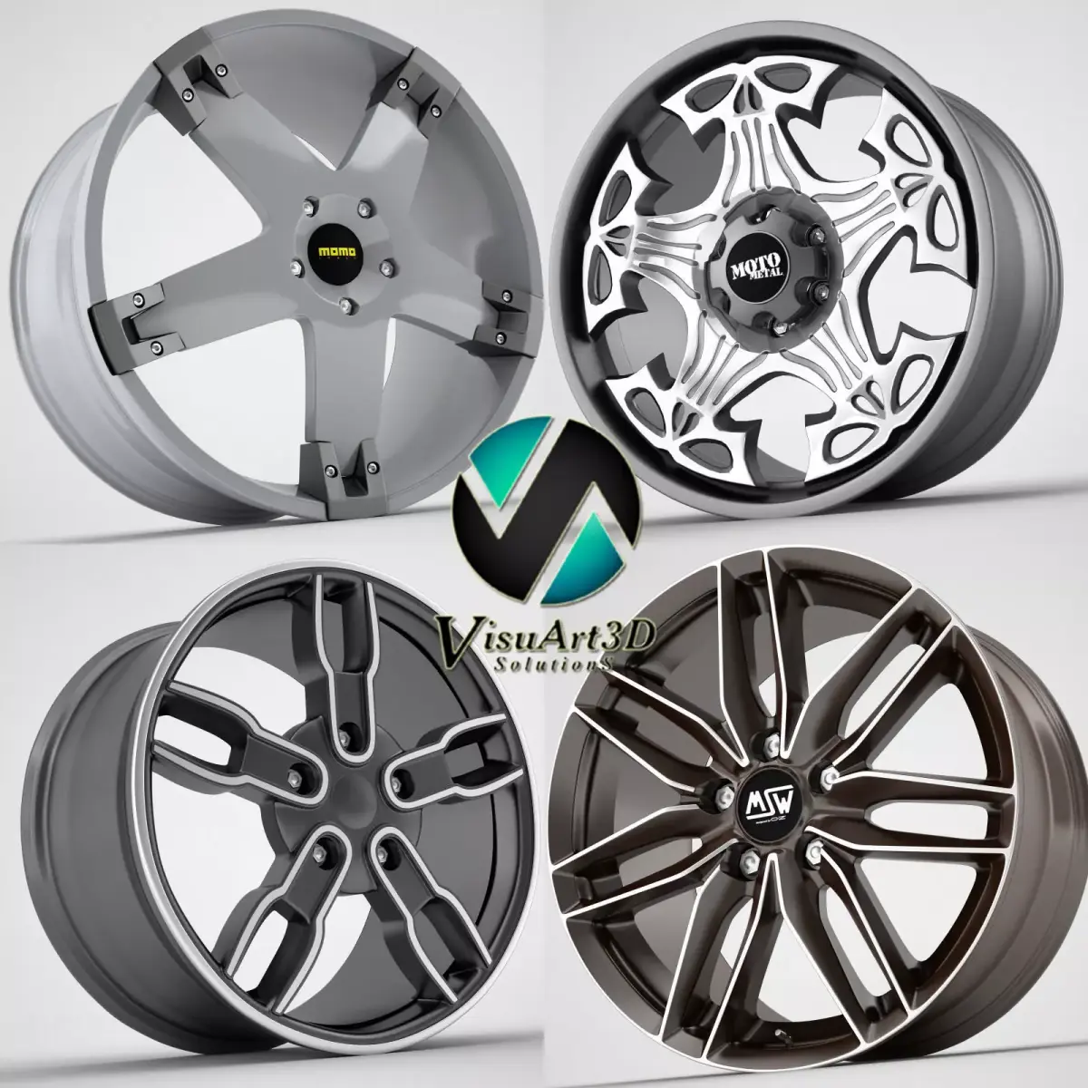 exclusive rims collection 3D model
