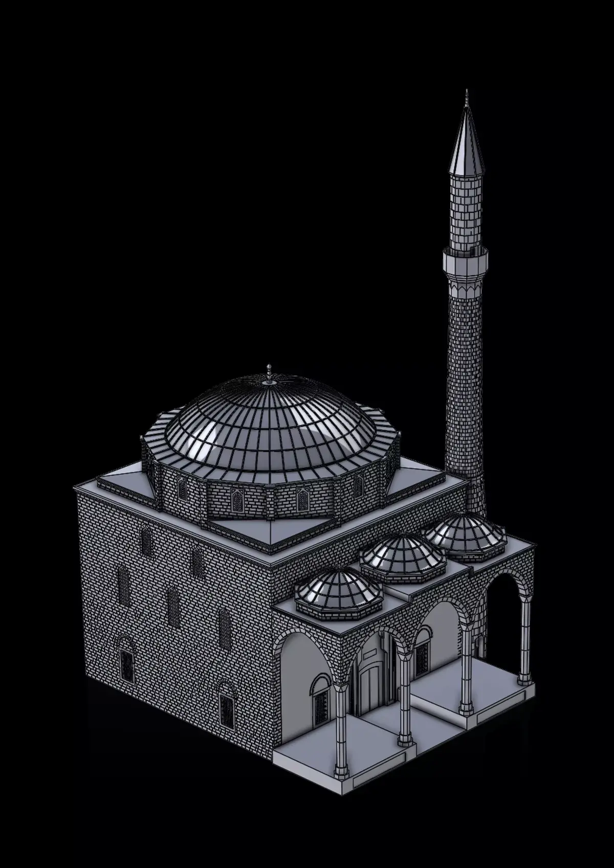 fatih mosque 3D print model