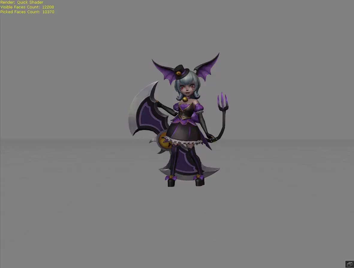 Nana Graveyard Party Low-poly 3D model