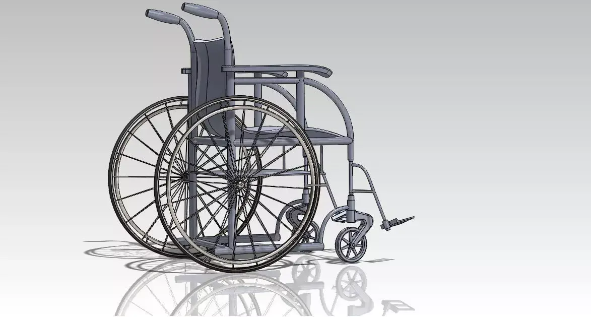 Wheel chair 2 Free 3D model