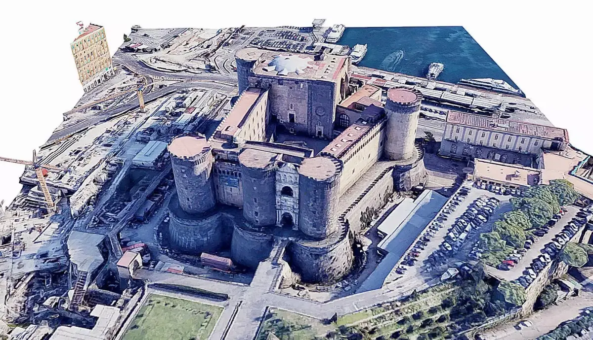 Castel Nuovo - Castle - Naples - Napoli Low-poly 3D model