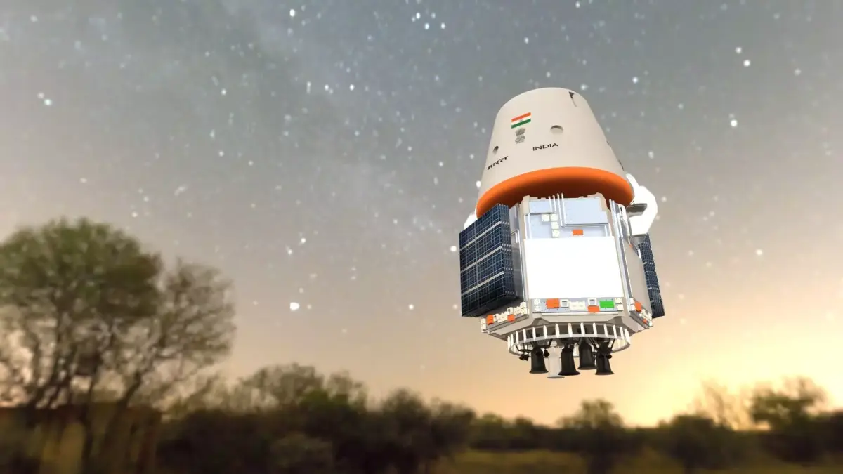 Gaganyaan ISRO India Crew Module and Service Module 3D model