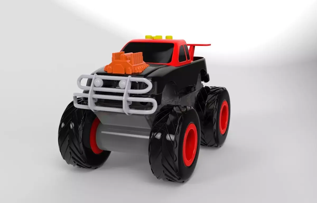 monster truck 3D model get