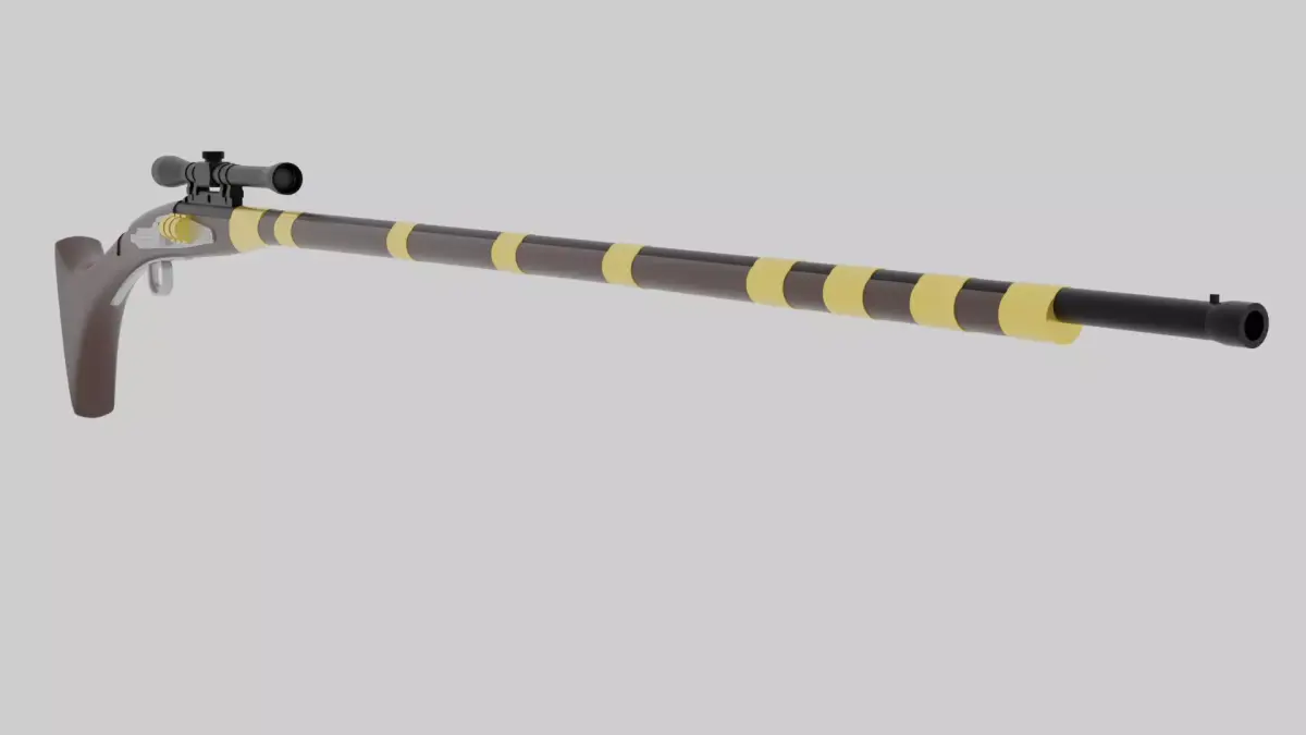 Tusken Cycler Rifle B 3D model
