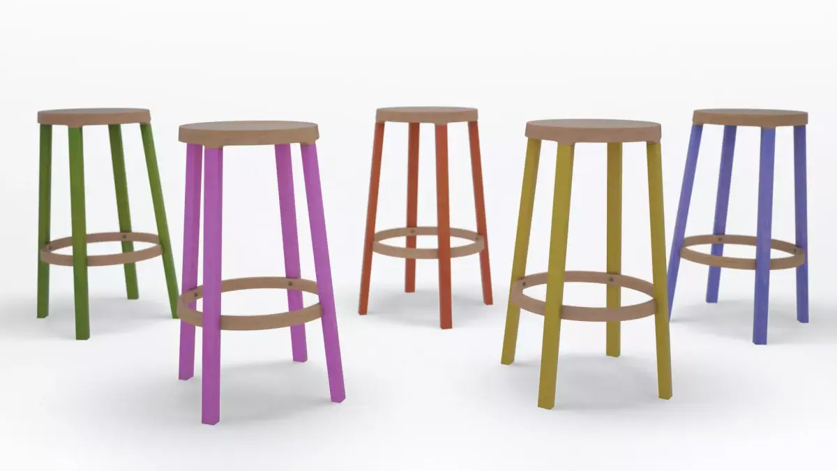 Step high stool by Established and Sons 3D model