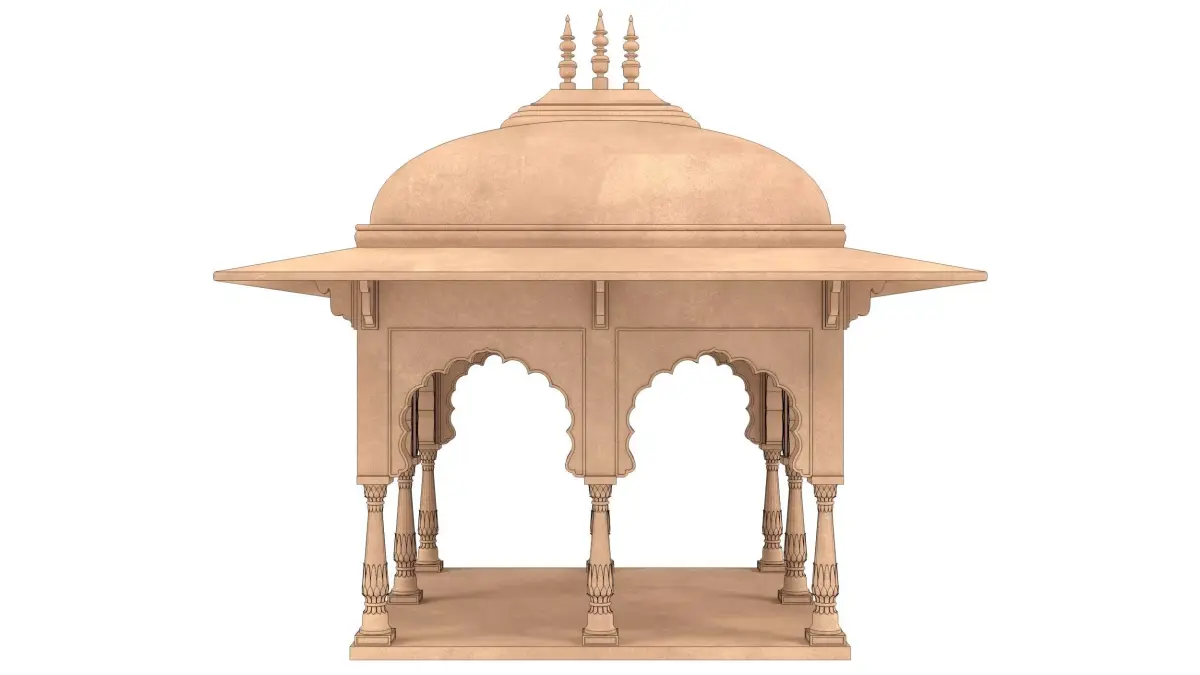 Indian Palace Domed canopie 3D model