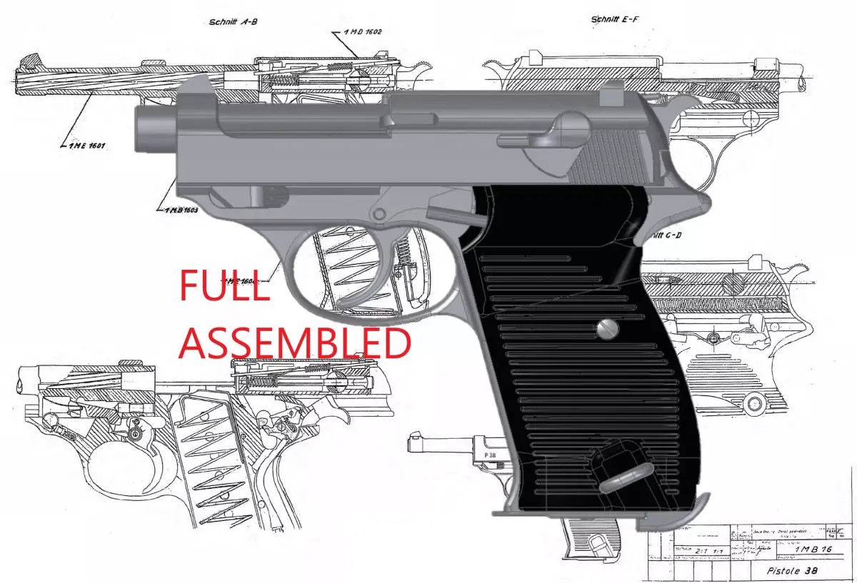 Walrher P38K 3D model
