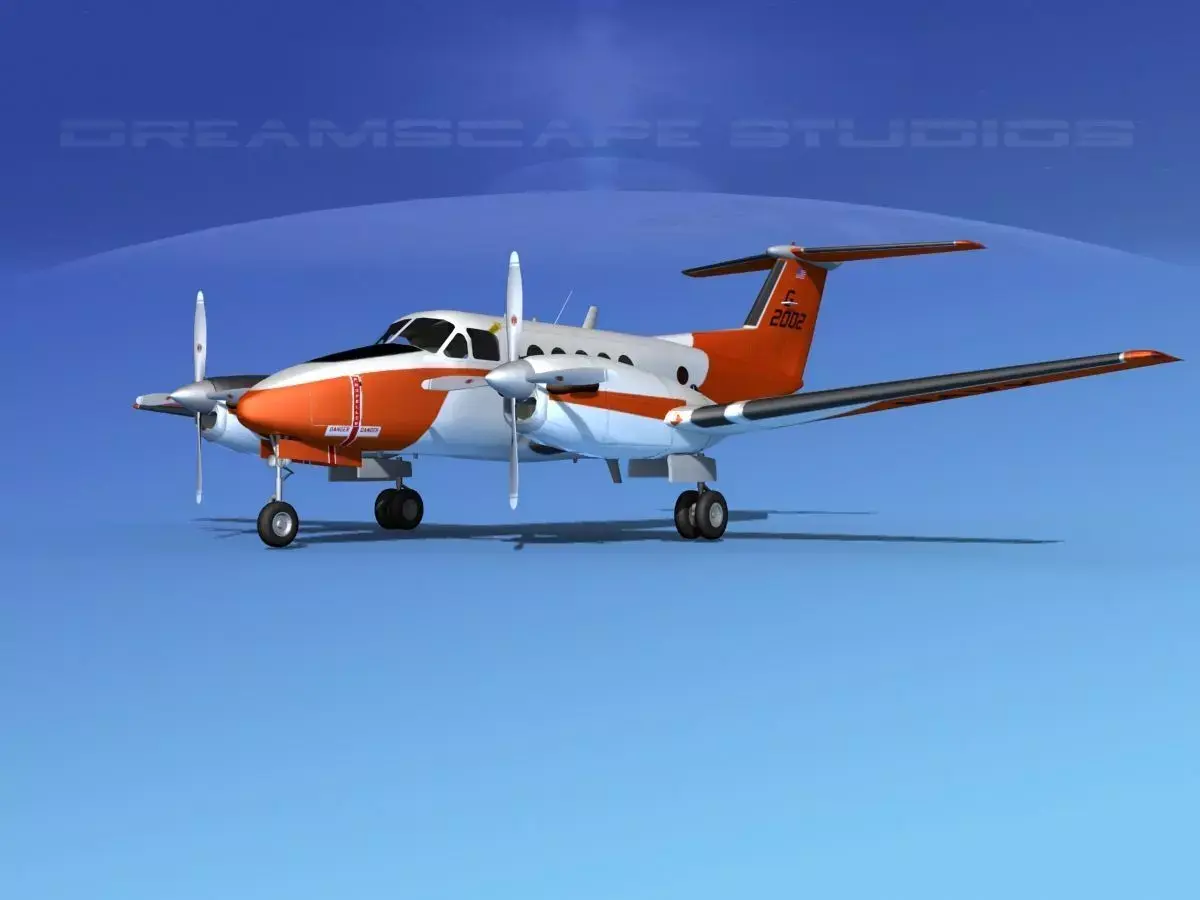 Beechcraft UC-12Q Huron V03 USN 3D model