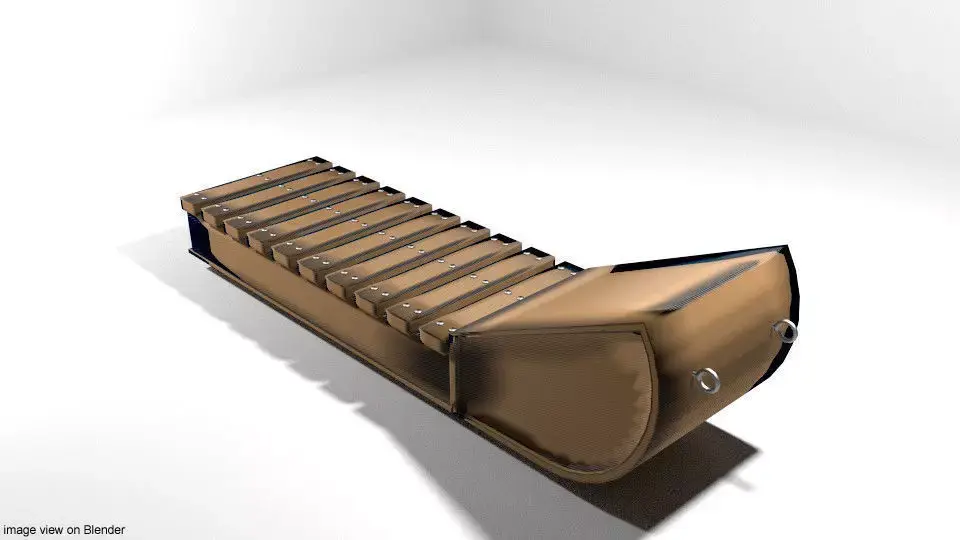 Sled - type 2 3D model