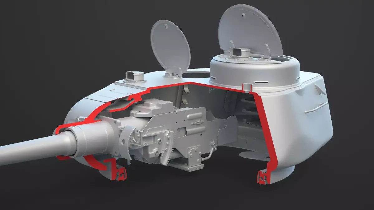 T-34-85 Turret High-Poly 3D model