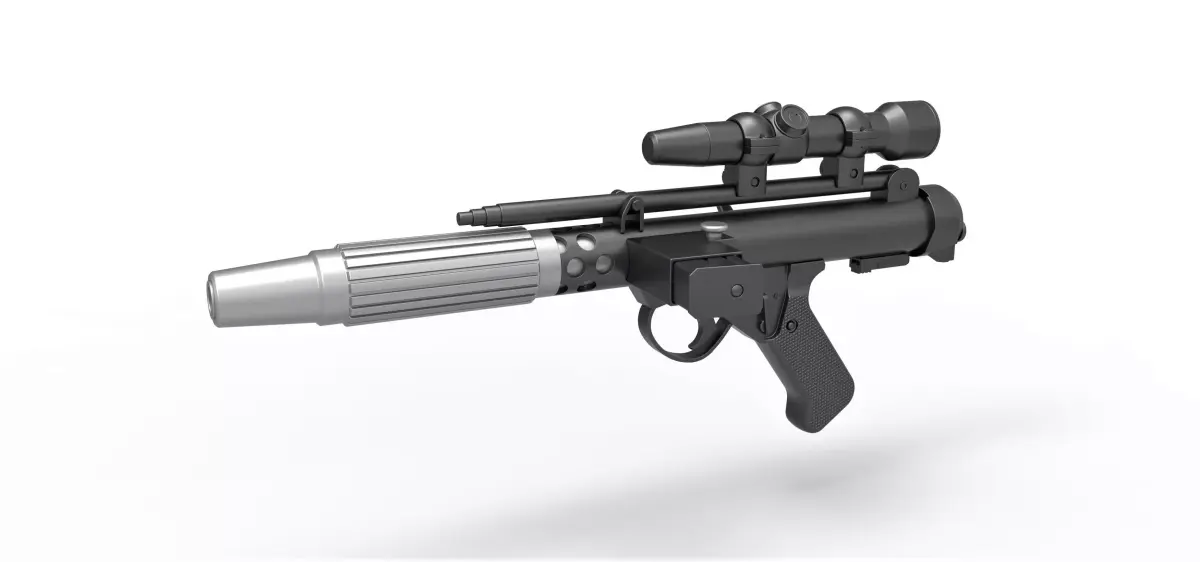 Rebel Fleet Trooper Blaster pistol DH-17 from Star Wars ROTJ 3D model