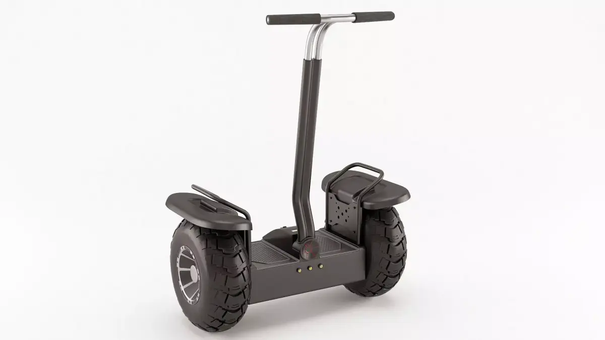 Off-road self-balancing scooter 3D model