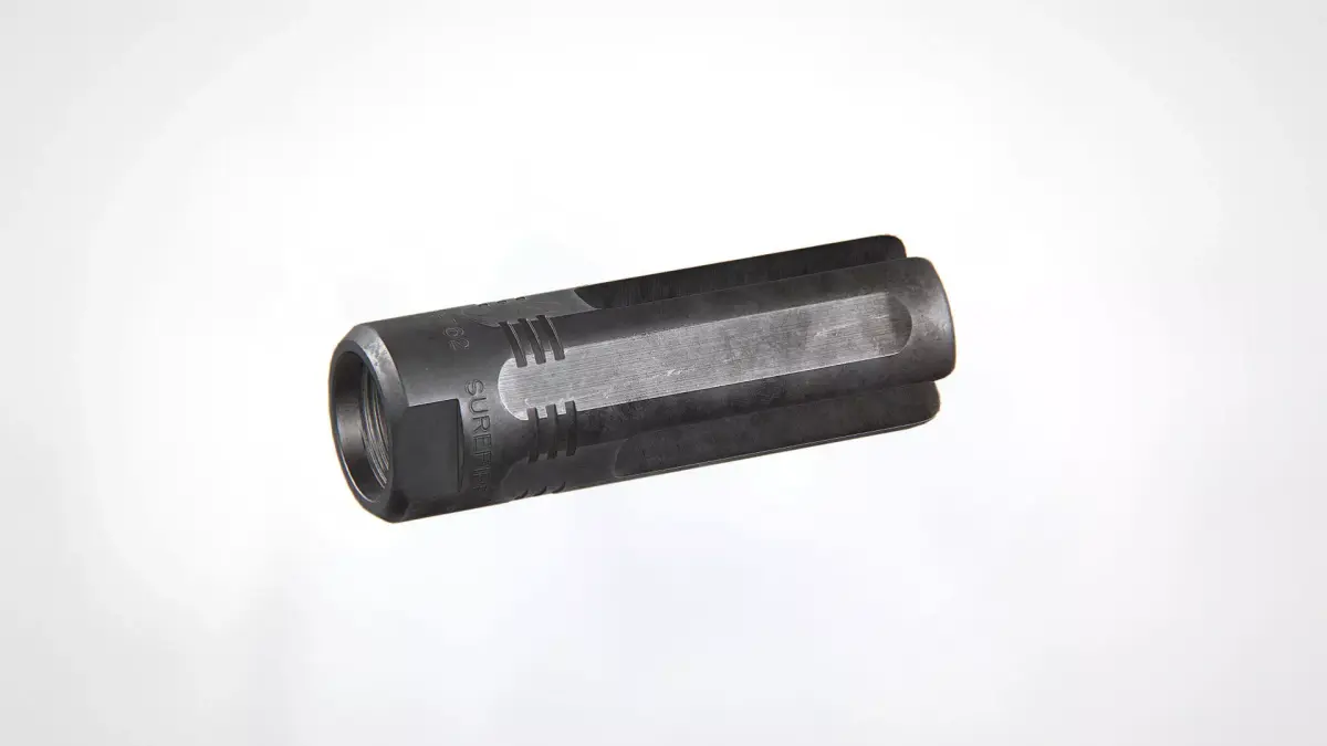 3P Eliminator-762 Flash Hider Low-poly 3D model