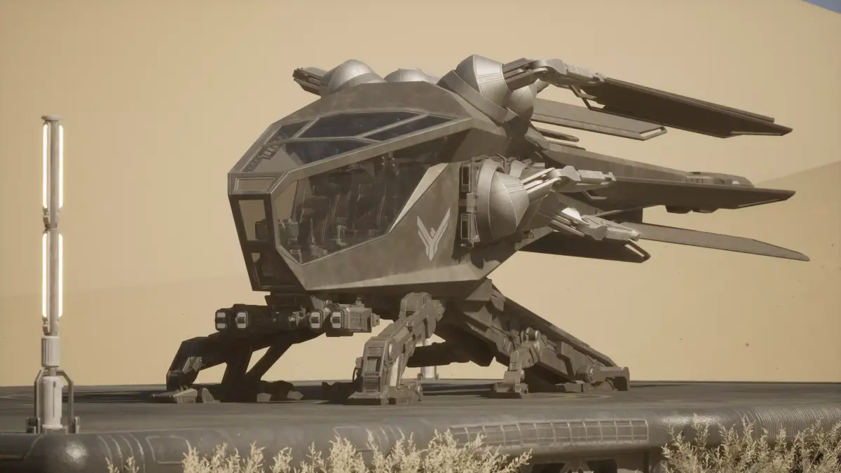 Atreides ornithopter from Dune Low-poly 3D model