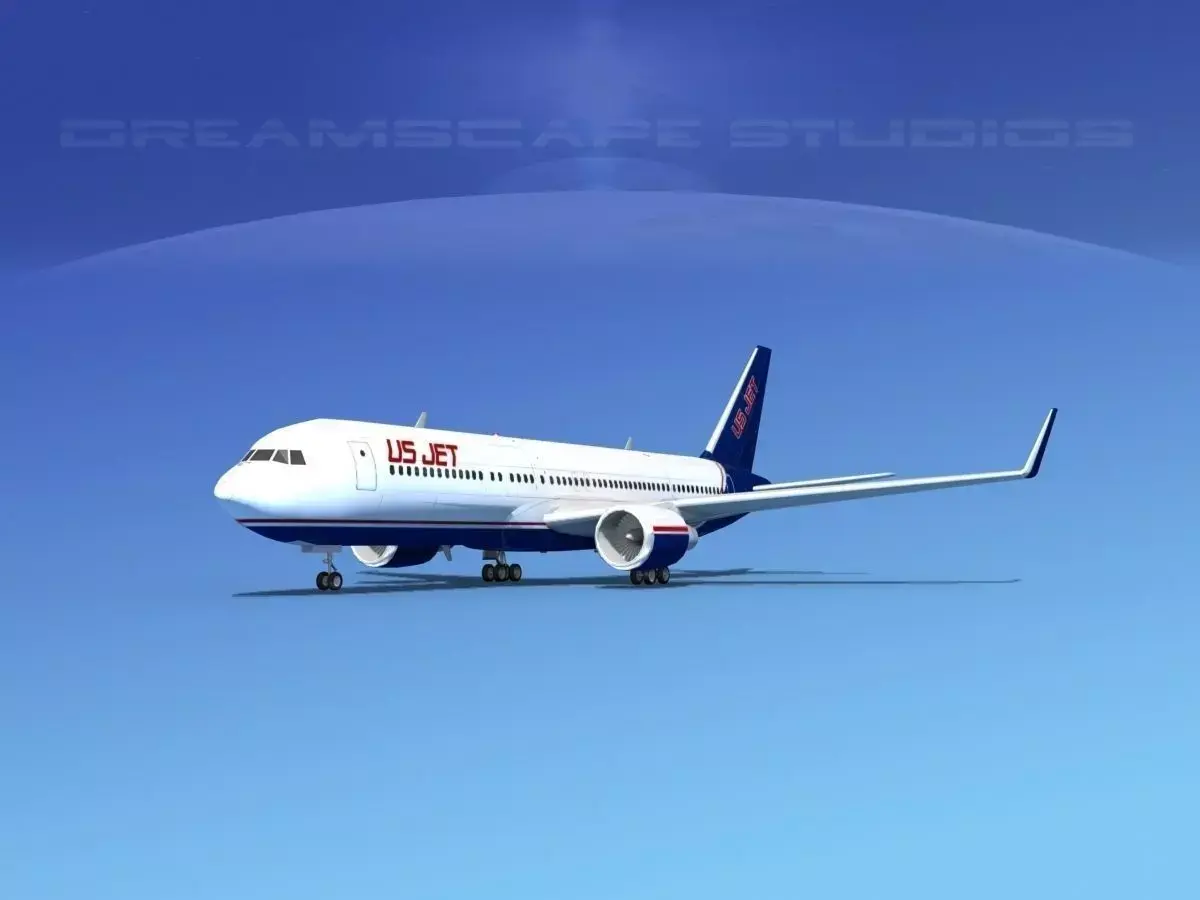 Boeing 767-300 US Jet 3D model