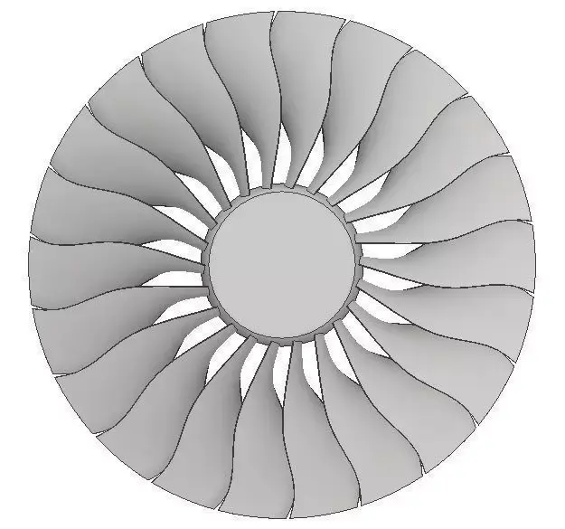 GE90 Turbofan for CFD 3D model