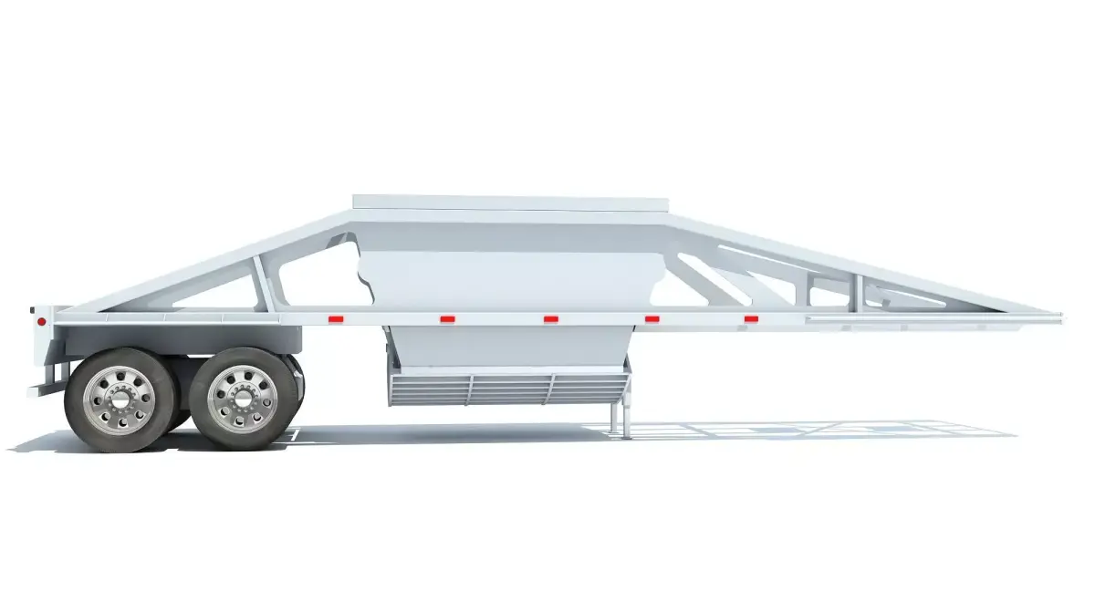 Bottom Dump Trailer 3D model