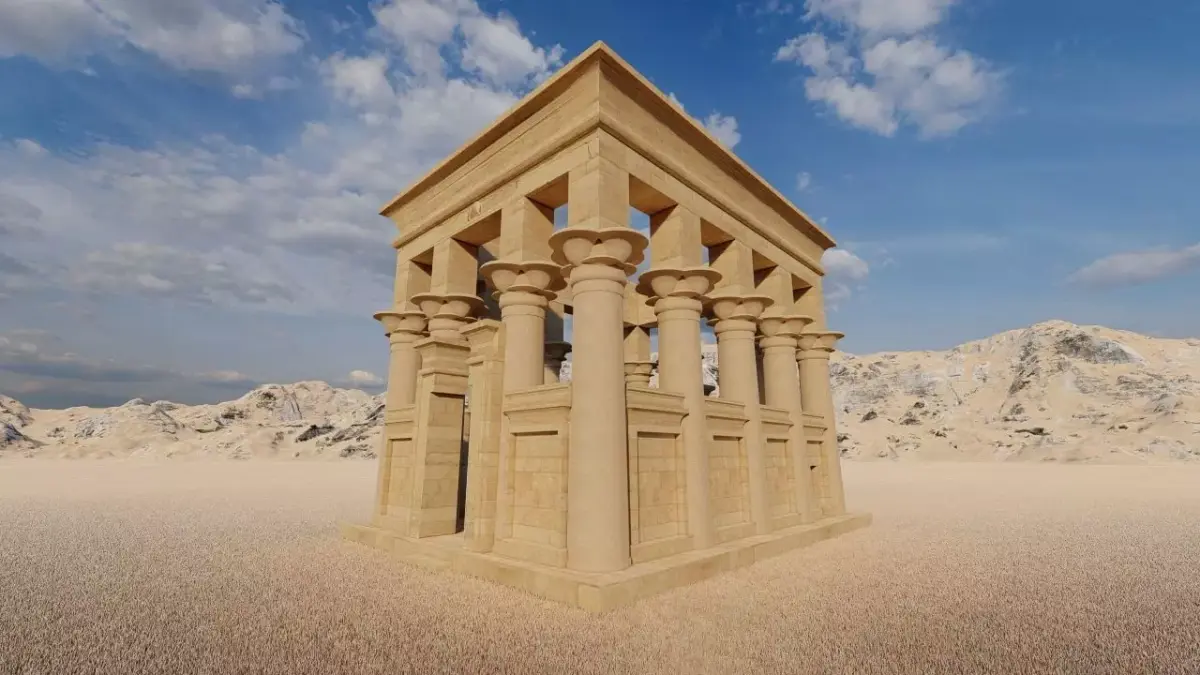 Zigurat ancient pyramid-Ziggurat Temple 3D model 4