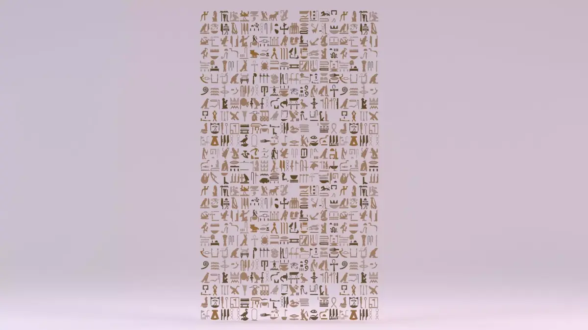 Egyptian Symbols - 034 Low-poly 3D model