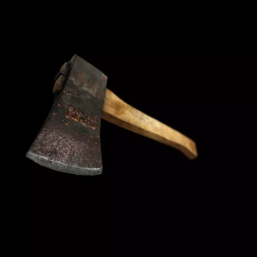 Old Axe V1 Low-poly 3D model