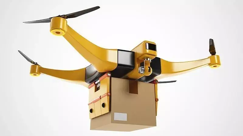 Package Delivery Drone 3D model