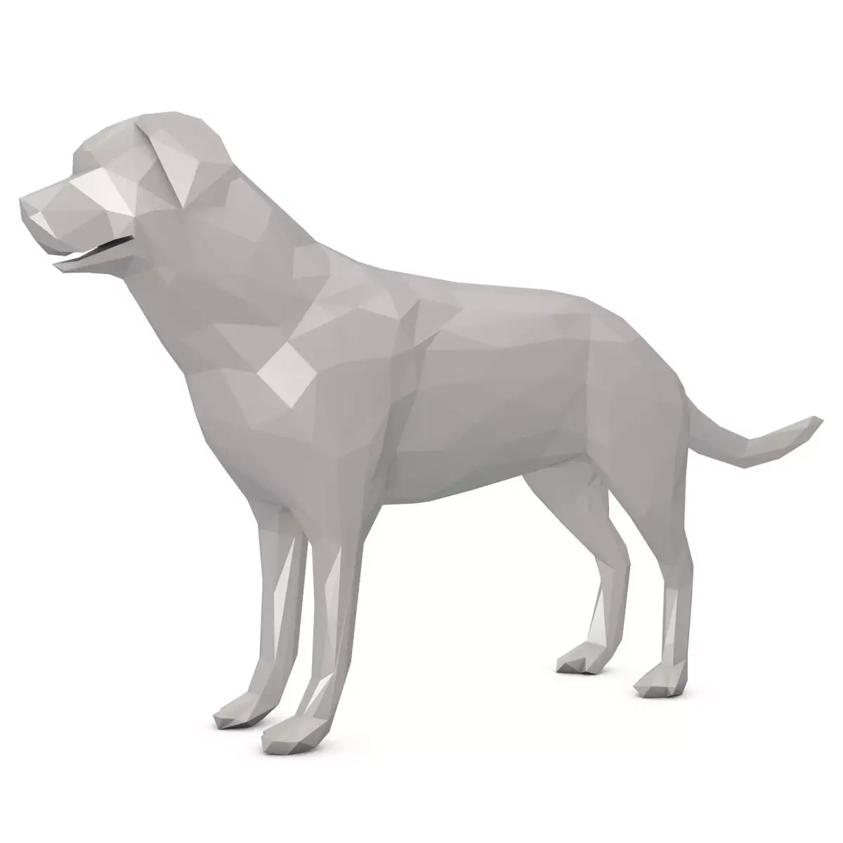 Dog Low Poly labrador retriever Low-poly 3D model