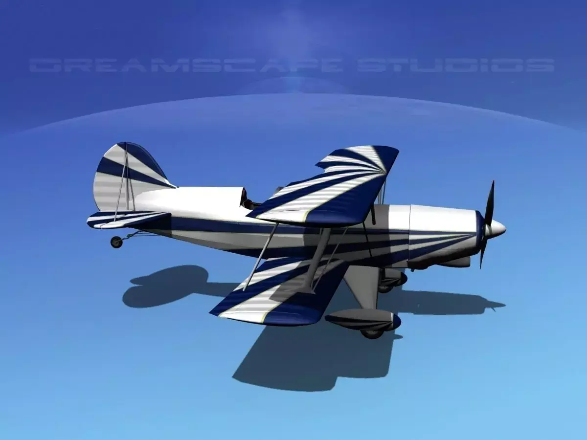 Acro Sport II Biplane 3D model 2