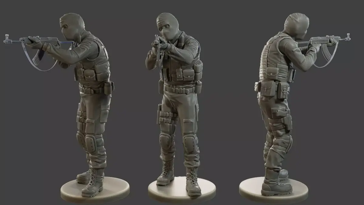 CzechSlovak Police Tactical Unit CPTU2 006 3D print model