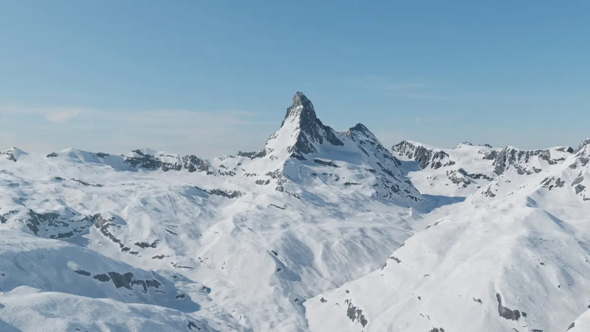 Matterhorn iconic mountain area realistic terrain landscape 3D model
