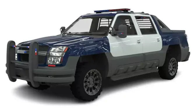 Chevrolet Avalanche Police Interceptor 2002 3D model